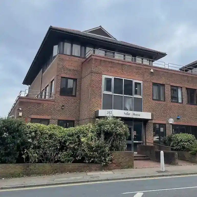 External photograph of Solar House.